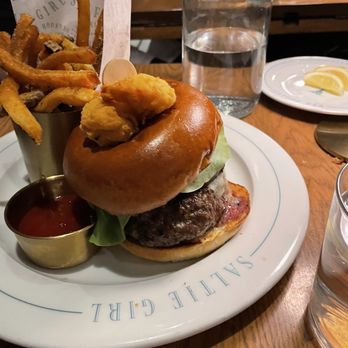 Saltie Girl signature dishes Saltie Girl Burger
Clam Chowder
Fried Calamari